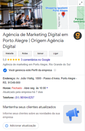 Endereço e Informações da Empresa